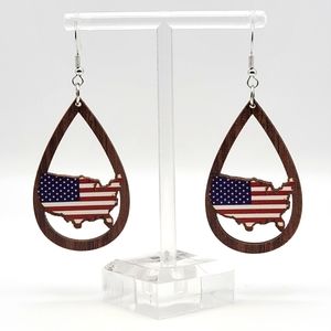 United States Wood Earings